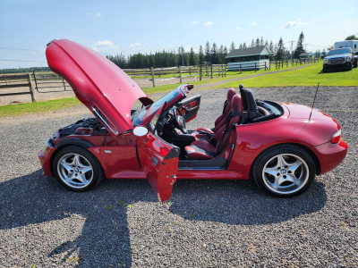 2000 BMW M Roadster in Imola Red 2 over Imola Red & Black Nappa