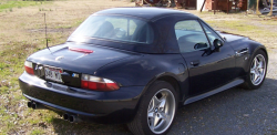 2000 BMW M Roadster in Cosmos Black Metallic over Black Nappa