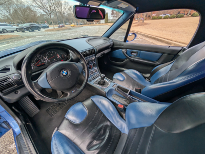 2000 BMW M Roadster in Estoril Blue Metallic over Estoril Blue & Black Nappa