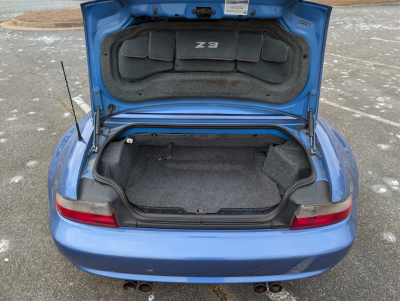 2000 BMW M Roadster in Estoril Blue Metallic over Estoril Blue & Black Nappa