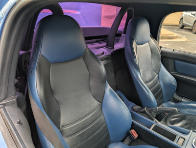 2000 BMW M Roadster in Estoril Blue Metallic over Estoril Blue & Black Nappa