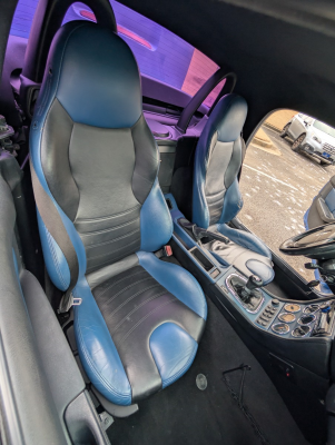 2000 BMW M Roadster in Estoril Blue Metallic over Estoril Blue & Black Nappa