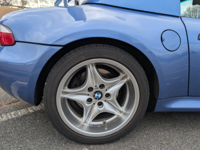 2000 BMW M Roadster in Estoril Blue Metallic over Estoril Blue & Black Nappa