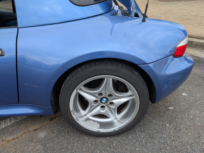 2000 BMW M Roadster in Estoril Blue Metallic over Estoril Blue & Black Nappa