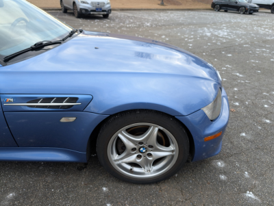 2000 BMW M Roadster in Estoril Blue Metallic over Estoril Blue & Black Nappa