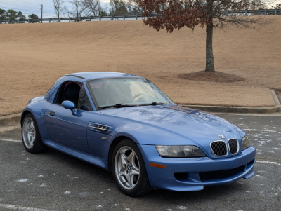 2000 BMW M Roadster in Estoril Blue Metallic over Estoril Blue & Black Nappa
