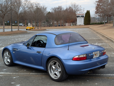 2000 BMW M Roadster in Estoril Blue Metallic over Estoril Blue & Black Nappa