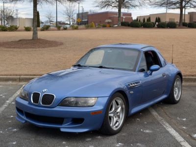2000 BMW M Roadster in Estoril Blue Metallic over Estoril Blue & Black Nappa
