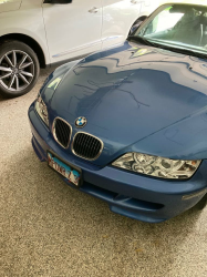 2000 BMW M Roadster in Estoril Blue Metallic over Estoril Blue & Black Nappa