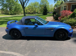 2000 BMW M Roadster in Estoril Blue Metallic over Estoril Blue & Black Nappa