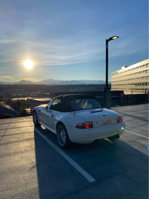 2000 BMW M Roadster in Alpine White 3 over Dark Gray & Black Nappa