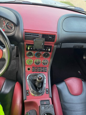 2000 BMW M Roadster in Titanium Silver Metallic over Imola Red & Black Nappa