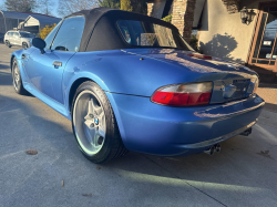 2000 BMW M Roadster in Estoril Blue Metallic over Estoril Blue & Black Nappa