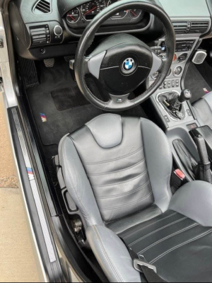 2000 BMW M Roadster in Titanium Silver Metallic over Dark Gray & Black Nappa