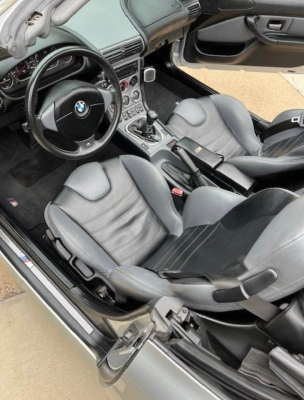 2000 BMW M Roadster in Titanium Silver Metallic over Dark Gray & Black Nappa