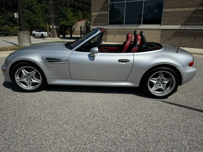 2000 BMW M Roadster in Titanium Silver Metallic over Imola Red & Black Nappa