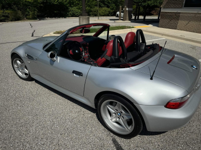 2000 BMW M Roadster in Titanium Silver Metallic over Imola Red & Black Nappa