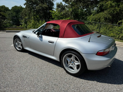 2000 BMW M Roadster in Titanium Silver Metallic over Imola Red & Black Nappa