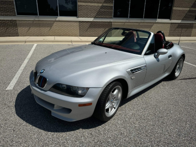 2000 BMW M Roadster in Titanium Silver Metallic over Imola Red & Black Nappa