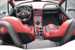 2000 BMW M Roadster in Titanium Silver Metallic over Imola Red & Black Nappa
