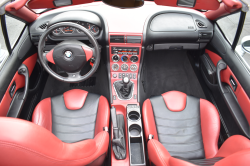 2000 BMW M Roadster in Titanium Silver Metallic over Imola Red & Black Nappa