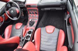 2000 BMW M Roadster in Titanium Silver Metallic over Imola Red & Black Nappa