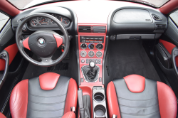 2000 BMW M Roadster in Titanium Silver Metallic over Imola Red & Black Nappa