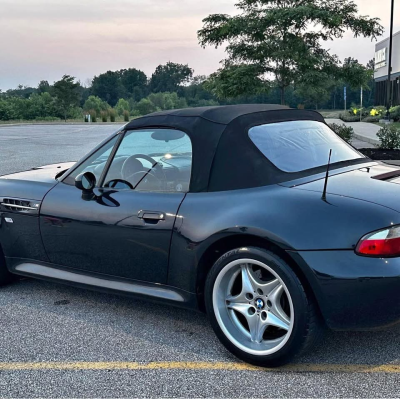 2000 BMW M Roadster in Cosmos Black Metallic over Dark Gray & Black Nappa