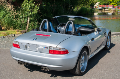 1997 BMW M Roadster in Arctic Silver Metallic over Estoril Blue & Black Nappa