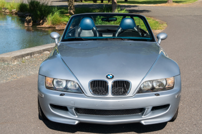 1997 BMW M Roadster in Arctic Silver Metallic over Estoril Blue & Black Nappa