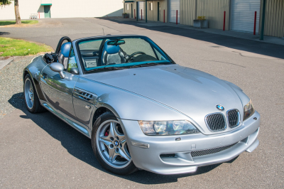 1997 BMW M Roadster in Arctic Silver Metallic over Estoril Blue & Black Nappa