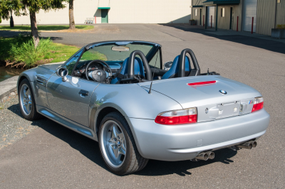 1997 BMW M Roadster in Arctic Silver Metallic over Estoril Blue & Black Nappa