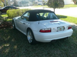 2001 BMW M Roadster in Alpine White 3 over Laguna Seca Blue & Black Nappa