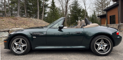 2001 BMW M Roadster in Oxford Green 2 Metallic over Dark Beige Oregon