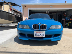 2001 BMW M Roadster in Laguna Seca Blue over Laguna Seca Blue & Black Nappa