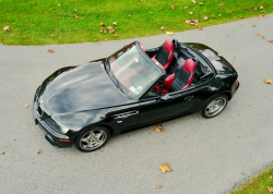 2001 BMW M Roadster in Black Sapphire Metallic over Imola Red & Black Nappa