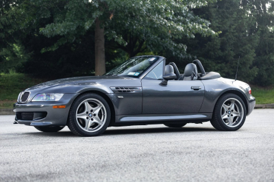 2001 BMW M Roadster in Steel Gray Metallic over Dark Gray & Black Nappa