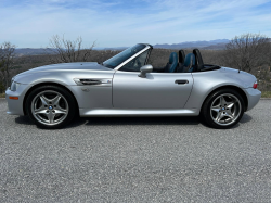 2001 BMW M Roadster in Titanium Silver Metallic over Laguna Seca Blue & Black Nappa