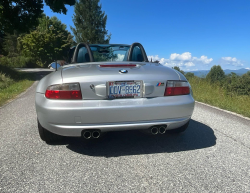 2001 BMW M Roadster in Titanium Silver Metallic over Laguna Seca Blue & Black Nappa