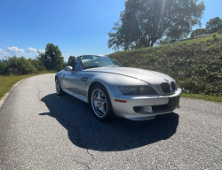 2001 BMW M Roadster in Titanium Silver Metallic over Laguna Seca Blue & Black Nappa
