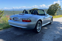 2001 BMW M Roadster in Titanium Silver Metallic over Laguna Seca Blue & Black Nappa