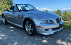 2001 BMW M Roadster in Titanium Silver Metallic over Laguna Seca Blue & Black Nappa