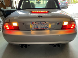 2001 BMW M Roadster in Titanium Silver Metallic over Laguna Seca Blue & Black Nappa