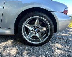 2001 BMW M Roadster in Titanium Silver Metallic over Laguna Seca Blue & Black Nappa