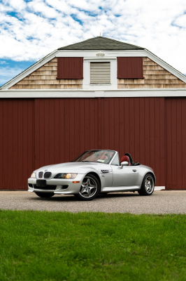2001 BMW M Roadster in Titanium Silver Metallic over Imola Red & Black Nappa