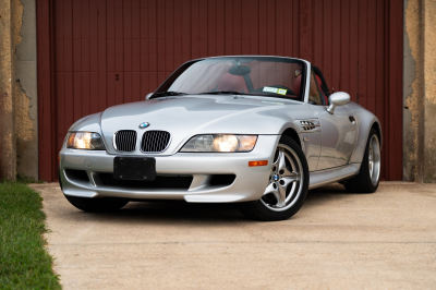 2001 BMW M Roadster in Titanium Silver Metallic over Imola Red & Black Nappa