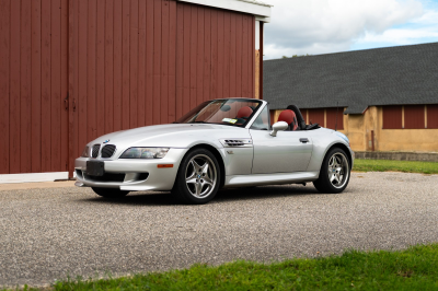 2001 BMW M Roadster in Titanium Silver Metallic over Imola Red & Black Nappa
