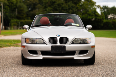 2001 BMW M Roadster in Titanium Silver Metallic over Imola Red & Black Nappa
