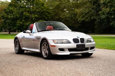 2001 BMW M Roadster in Titanium Silver Metallic over Imola Red & Black Nappa