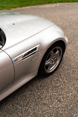 2001 BMW M Roadster in Titanium Silver Metallic over Imola Red & Black Nappa